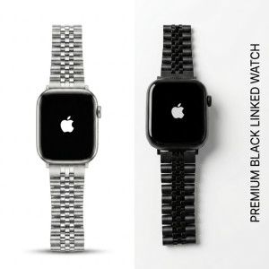 Apple Logo Smart Watch Series Dial with Stainless Steel