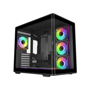 Cooler Master Elite 600 Mid-Tower PC Case 4x ARGB Fans Black