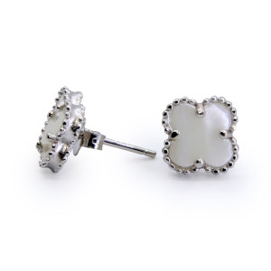 Zed Eye Butterfly Bed Mother of Pearl Earrings For Women (ISE108B)