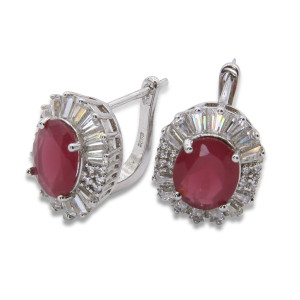 Zed Eye Red Mist Earrings For Women (ISE157)
