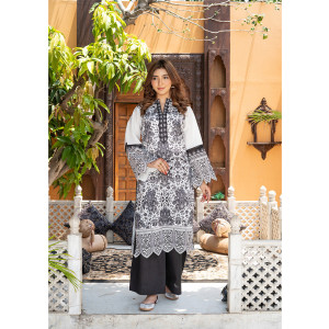 Ahlam Ivory Dusk Printed Lawn Kurta Set 2-Piece
