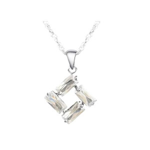 EvaEsh Stylish Brick Stamped Jewelry Set Silver (925)