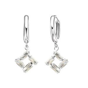 EvaEsh Stylish Brick Stamped Jewelry Set Silver (925)