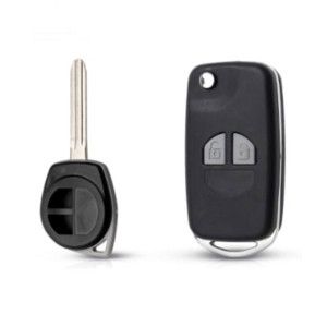 Ferozi Traders 2 Buttons Flip Remote Key Case Shell For Suzuki