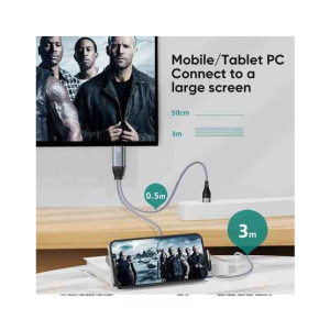 Joyroom HDMI 4K Adapter Cable Grey - 3m (SY-35L1)