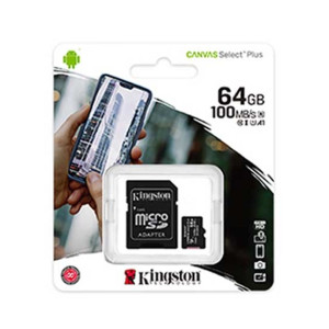 Kingston Canvas Select Plus 64GB Micro SD Card (SDCS2/64GB)
