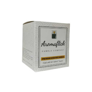 Aromaflick Lavender Soy Glass Candle - Black