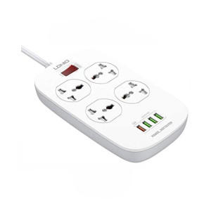Ldnio 3.0A 4 Ports USB Charger With 4 Universal Socket
