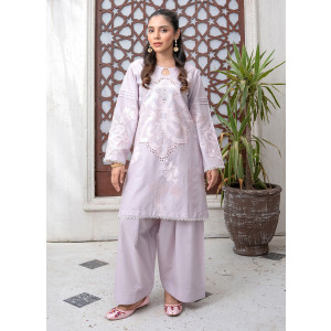 Ahlam Lilac Prism Cotton Suit 2-Piece