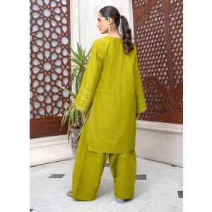 Ahlam Lime Zeal Cotton Suit 2-Piece