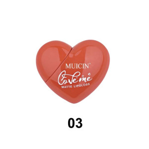 Muicin Heart Matte Long Lasting Lipgloss - (03)