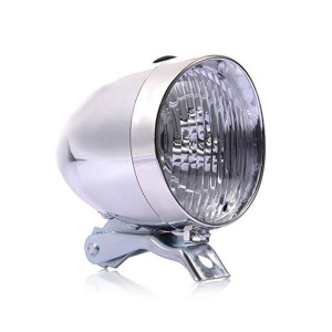 M-Mart 3 LED Waterproof Bicycle Head Light Silver