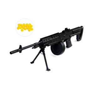 Skyland Store M249 Toy Airsoft Gun with 4 Blaster Packets