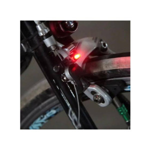 M.Mart Bicycle Brake LED Red Light With Battery