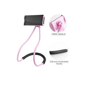 M.Mart Hang Neck Phone Holder Mobile Stand - Pink