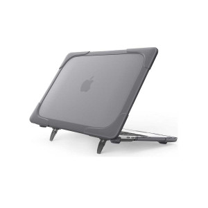 Muzamil Store MacBook Air M1 with Touch ID Hard Shell Case-Grey
