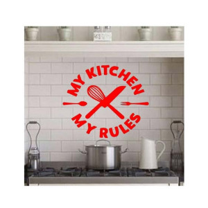 Madina Traders My Kitchen My Rules Kitchen Wall Sticker