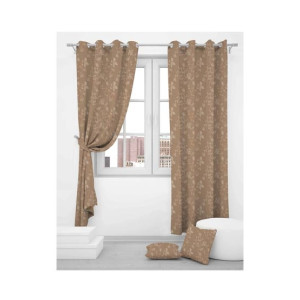 Maguari Jacquard Curtain 2 Pcs Brown (0106)