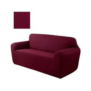 Maguari Jersey 5 Seater Sofa Cover Burgundy
