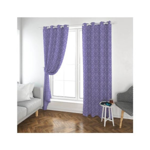 Maguari Lining Jacquard Curtains 2 Pcs Light Purple