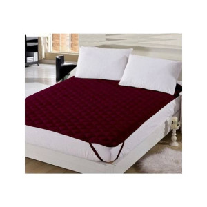 Maguari Single Mattress Pad Topper Maroon
