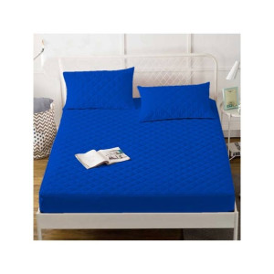 Maguari Double Quilted Mattress Protector Blue (0261)