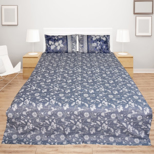 Maguari Flowers Design Double Bed Sheet (0334)