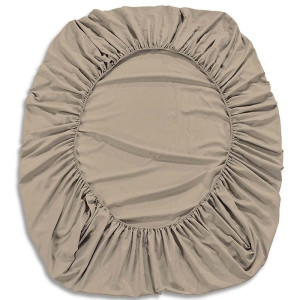 Maguari Luxury Cotton Fitted Double Bed Sheet Light Brown (0396)