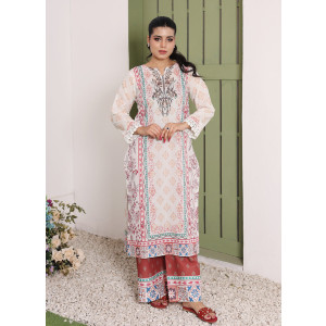 Ahlam Maroon Grace Printed Lawn Kurta 1-piece