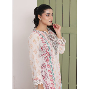 Ahlam Maroon Grace Printed Lawn Kurta 1-piece