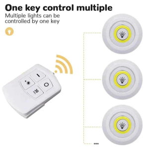 Matrix Wireless LED Night Lights with Remote Control - Pack of 3