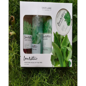 Oriflame Sweden Love Nature Facial Kit Tea Tree For Unisex (32258)
