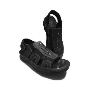 Mr Shoes Casual Sandal For Men Black (0001)-45 - Euro