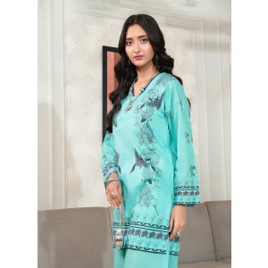 Ahlam Mint Green Fresh Look Printed Lawn Kurta 1-piece