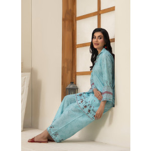 Ahlam Mint Green Fresh Look Printed Lawn Kurta 1-piece