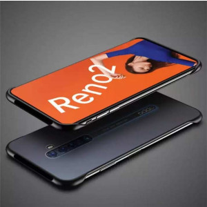 MISC Frameless Design Transparent Black Case For Oppo Reno 2F