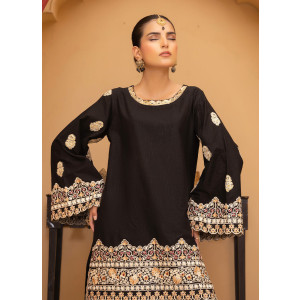 Ahlam Monarch Embroidered Bana Dora Pret 2-piece