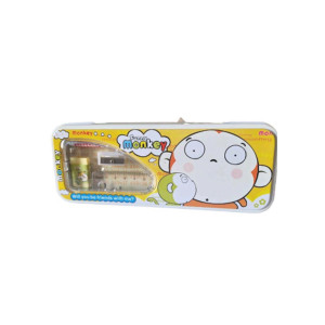 Letsshop Monkey Geometry Box For Kids - Yellow