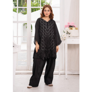 Ahlam Monochrome Tides Embroidered Lawn Suit 2-piece
