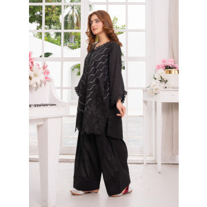 Ahlam Monochrome Tides Embroidered Lawn Suit 2-piece