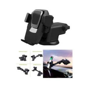 Muzamil Store Universal Suction Car Holder Black 