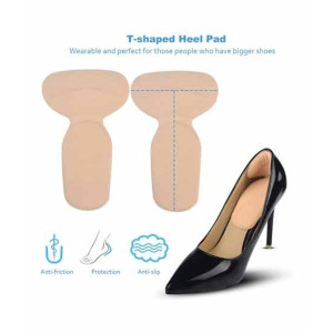 Muzamill Store T-Shape Heels Pad Beige