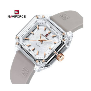 Naviforce Square Essence Watch For Men's Grey - (NF-7106-8)