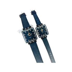 RGShop Fortune Time Square Dial Couple Watch