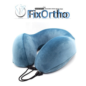 Fixortho Neck Care Hi-Resilience Travel Memory Foam Pillow