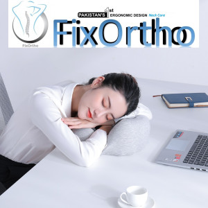 Fixortho Neck Care Hi-Resilience Travel Memory Foam Pillow