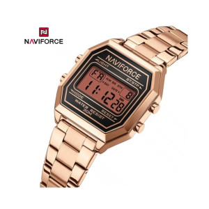 Naviforce Retro Digital Watch For Men Golden (NF-5063-6)