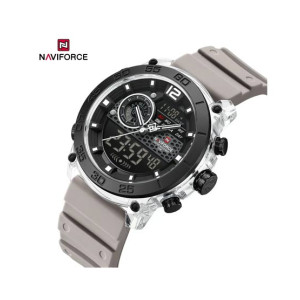 Naviforce Tactical Dual Watch For Men Grey (NF-6104-8)