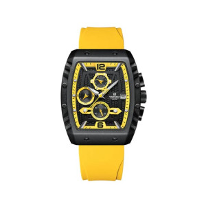 Naviforce Square Edition Watch For Men - Yellow (NF-8025-7)