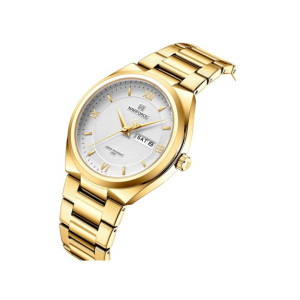 Naviforce Day & Date Edition Watch For Men - Golden (Nf-8030-3)